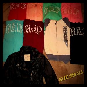 SIZE SMALL FULL ZIPS
